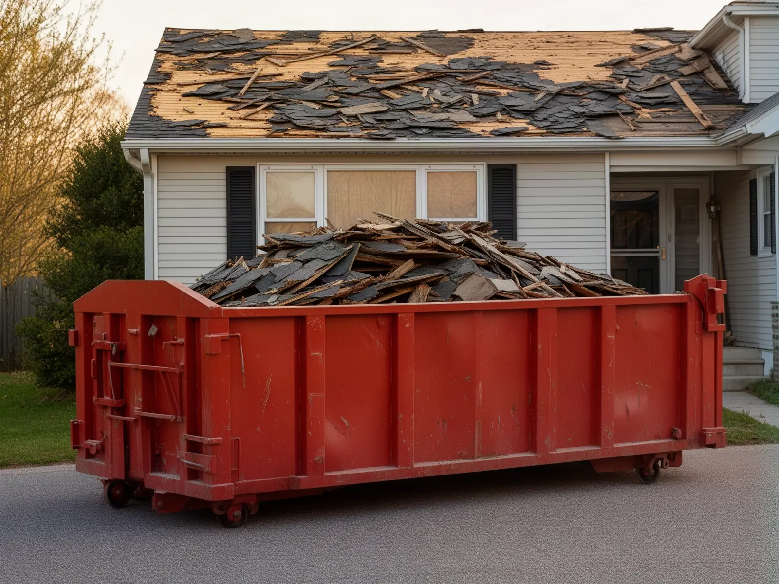 Roll-off dumpster from Big Vinny's Dumpster Rental & Hauling in Milwaukee, WI